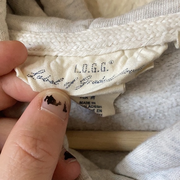 Retro Think Less Live More Hoodie Sweatshirt Grey Red Medium - Picture 8 of 10